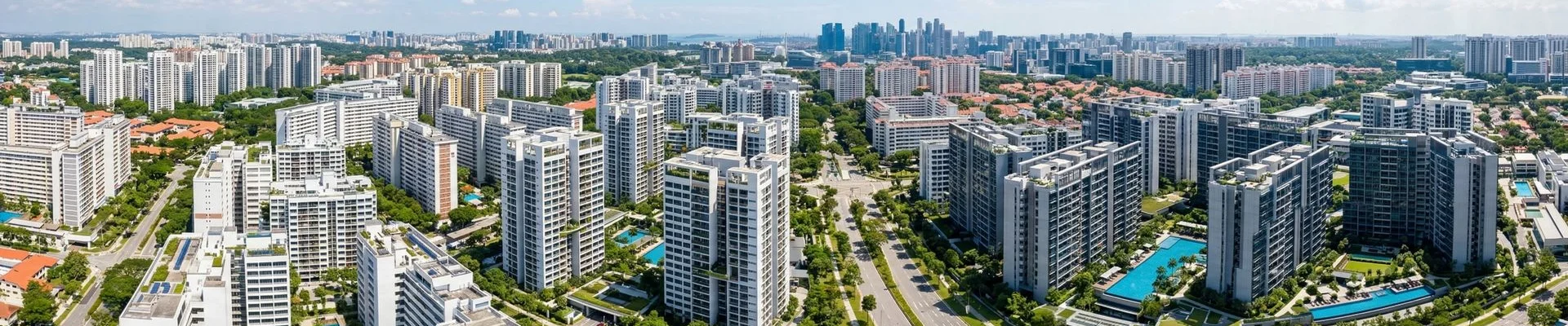 Singapore residential skyline